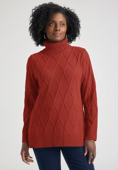 Cable Turtleneck Sweater