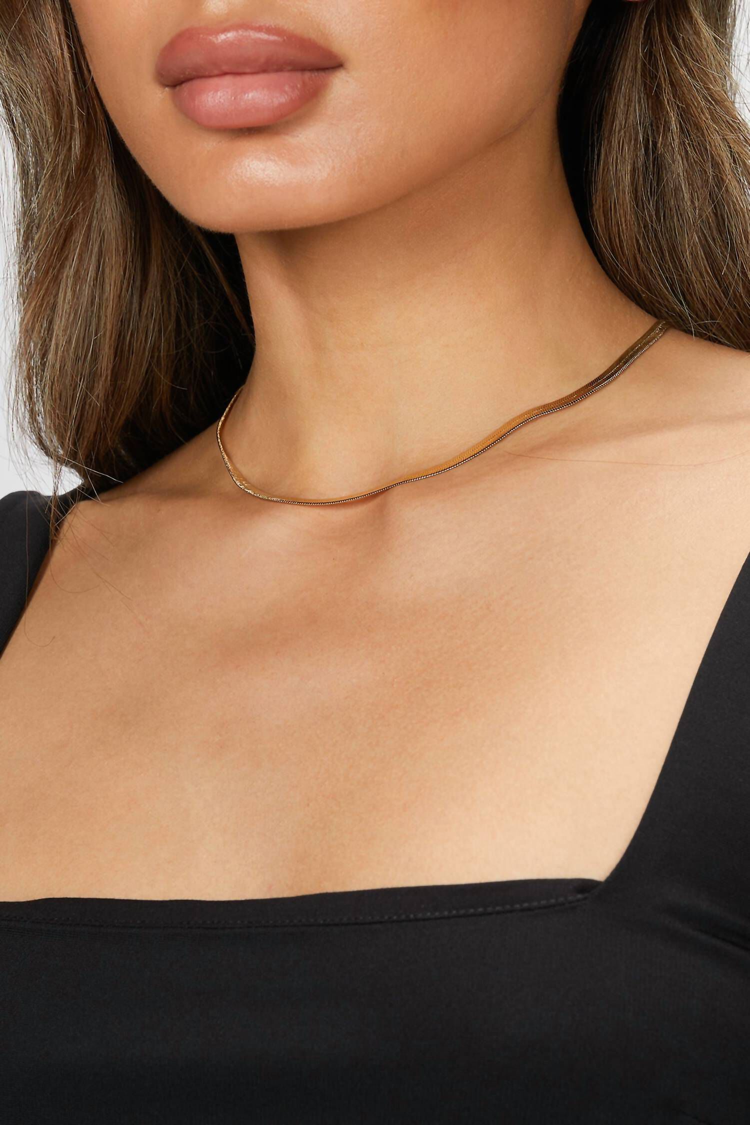 VIPER CHAIN NECKLACE IN GOLD, , alternate image number 6