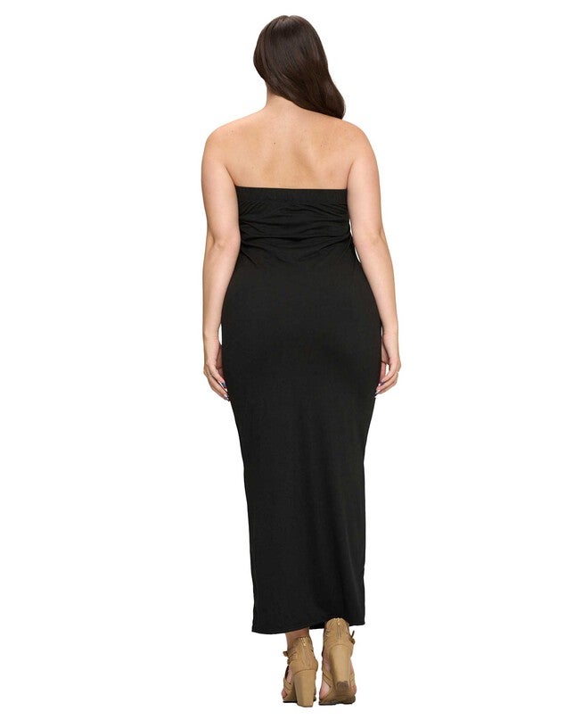 PATTY MAXI DRESS, Black / Black, alternate image number 1