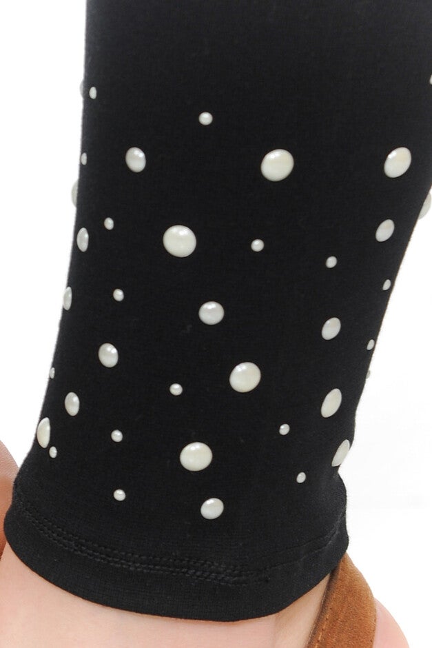 PREMIUM LEGGINGS W/ PEARLS, , alternate image number 5