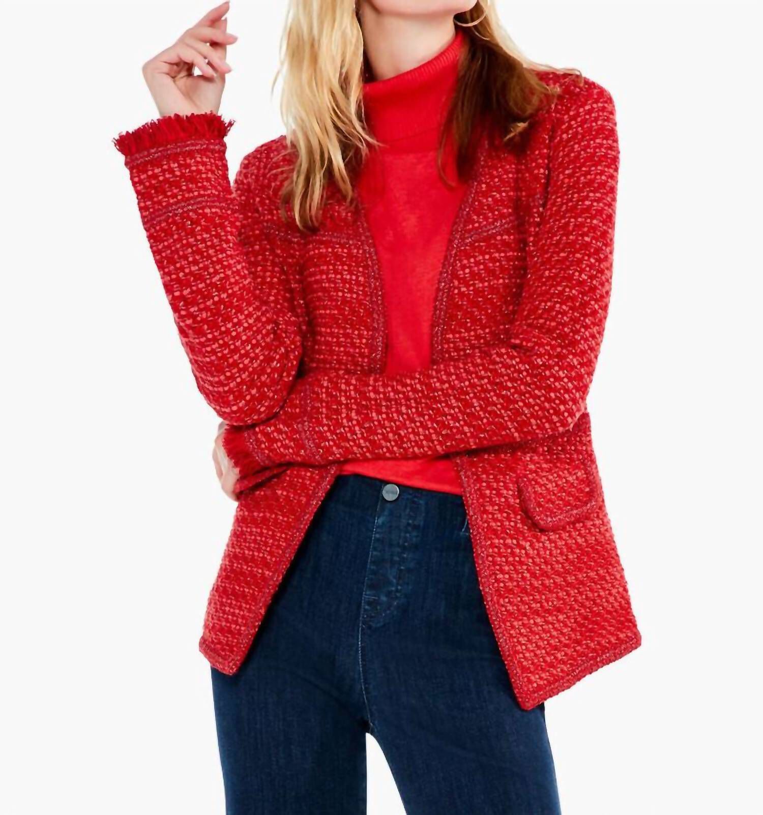 UP TEMPO JACKET IN RED MIX, Red Mix / Red, hi-res image number 0