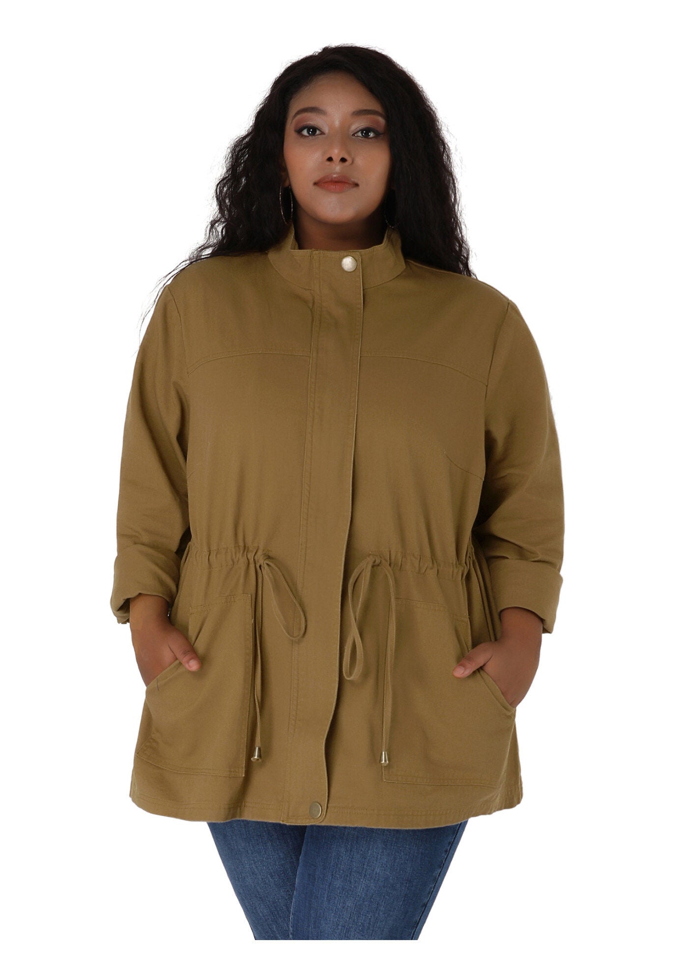 LIGHTWEIGHT ANORAK DRAWSTRING UTILITY JACKET, , hi-res image number 0