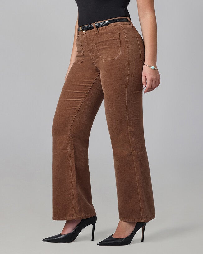 Alice-BB High Rise Flare Jeans, Blazed Brown / Brown, alternate image number 2