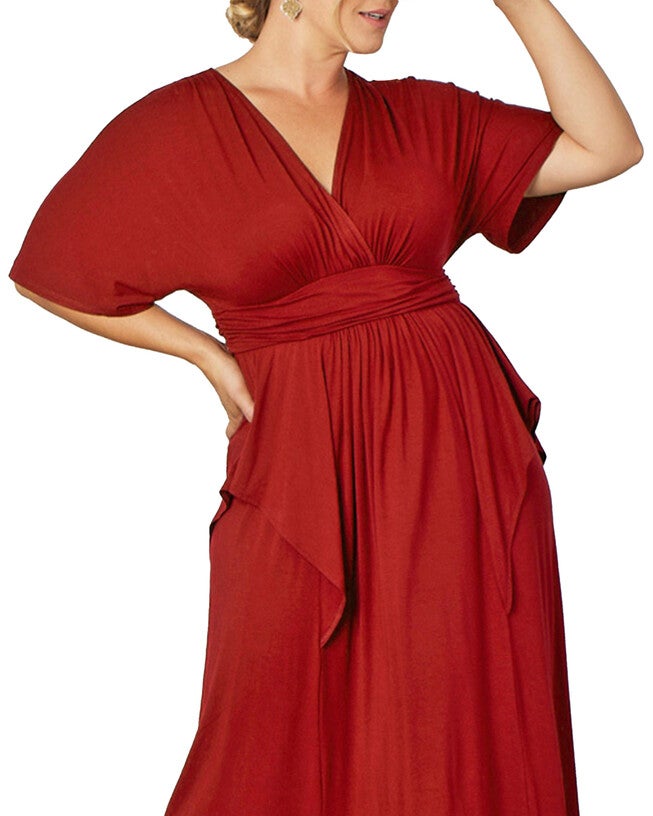 Indie Flair Maxi Dress, TOMATO RED / Red, alternate image number 2