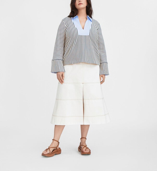 Whitney Top, CreamMaritime Blue / Cream, hi-res image number 0