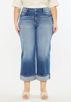Conie High Rise Wide Leg Jeans (Plus Size)