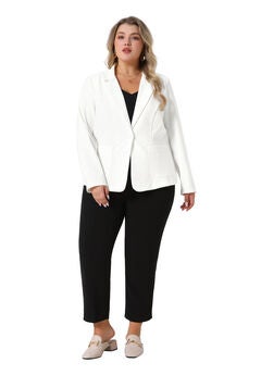 NOTCH LAPEL BUTTONS FRONT BLAZER