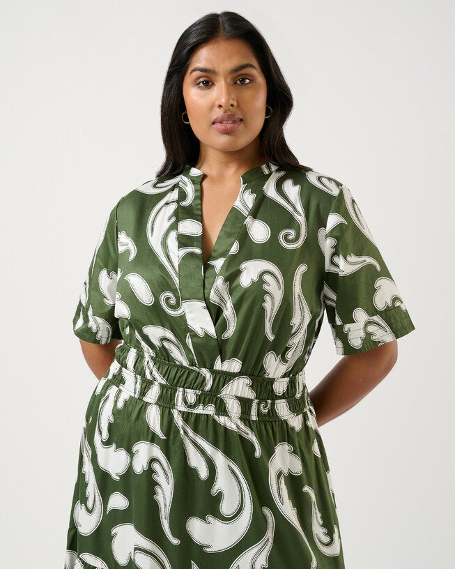 Sandswept Dress, Print / Kelly Green, alternate image number 2