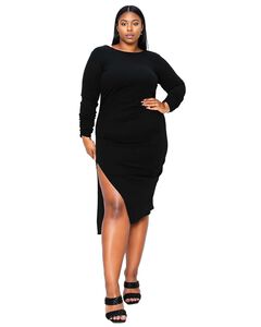 BIANCA OPEN BACK SLIT DRESS