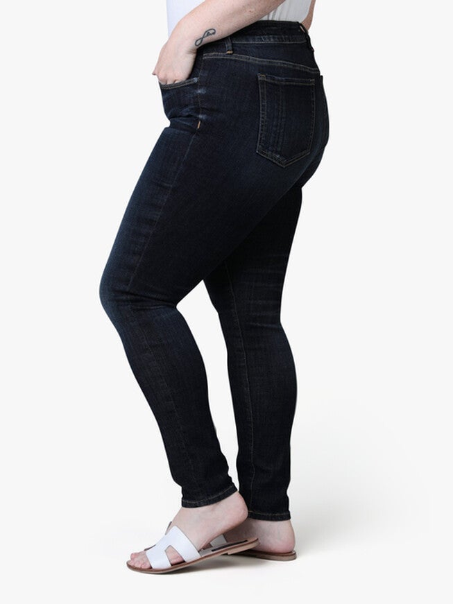 Mid Rise Ankle Skinny - Sofia, KALIAH / Dark Wash, alternate image number 1