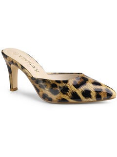 Pointed Toe Stiletto Heels Slide Mules