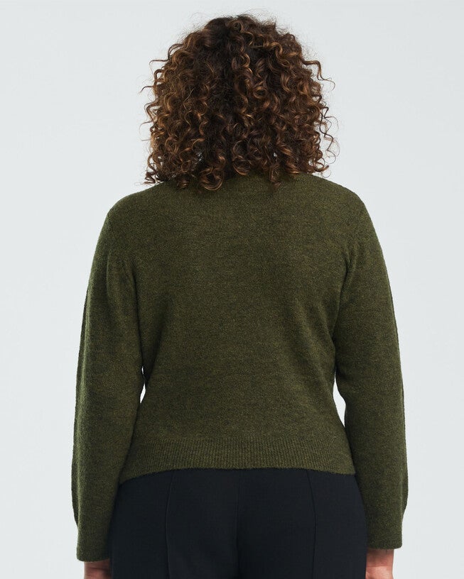 Cut Out Cozy Knit, OLIVE / Olive Green, alternate image number null