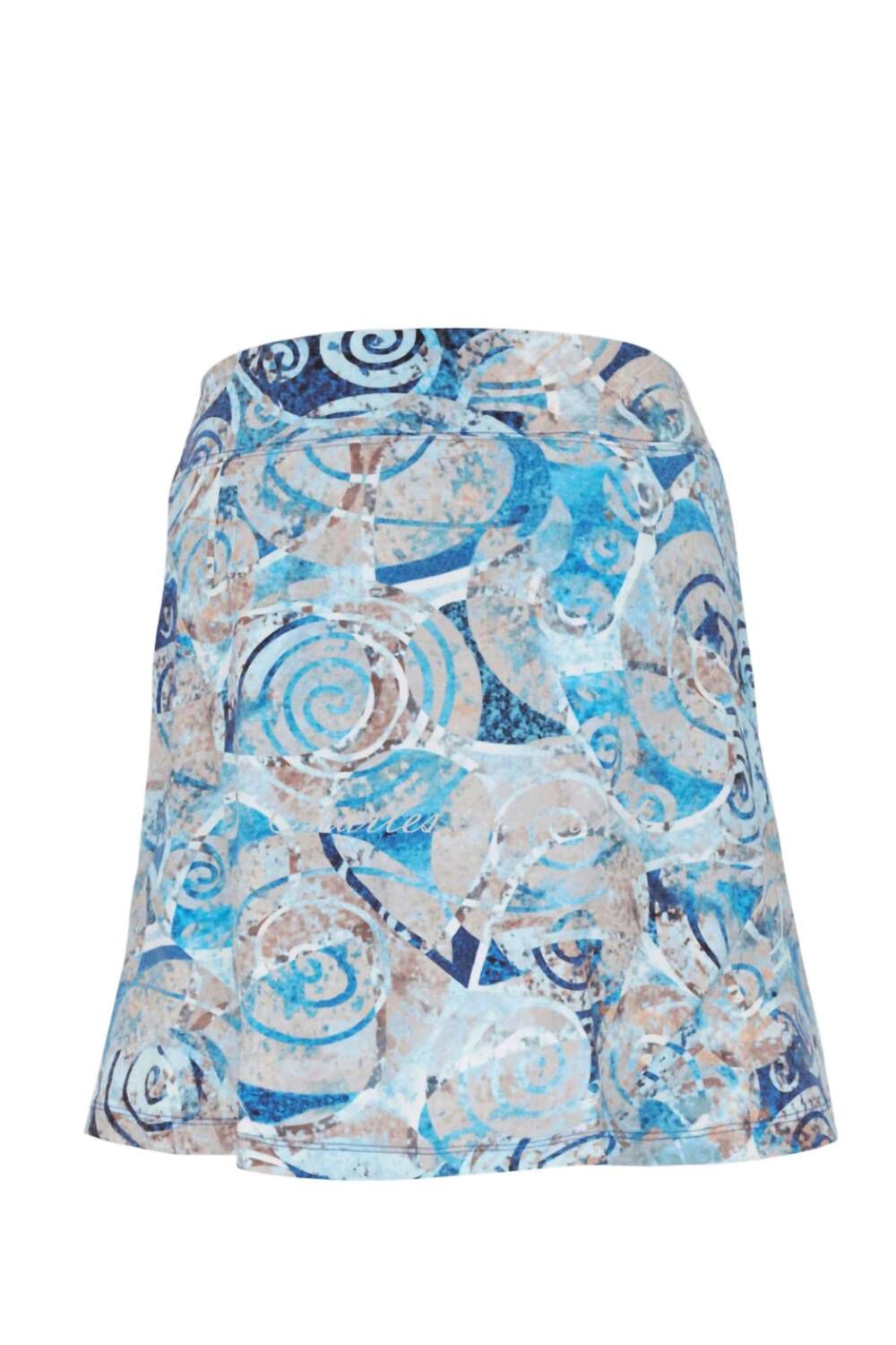 Golf Skort, Blue  White  Tan / Azure Blue, alternate image number 1