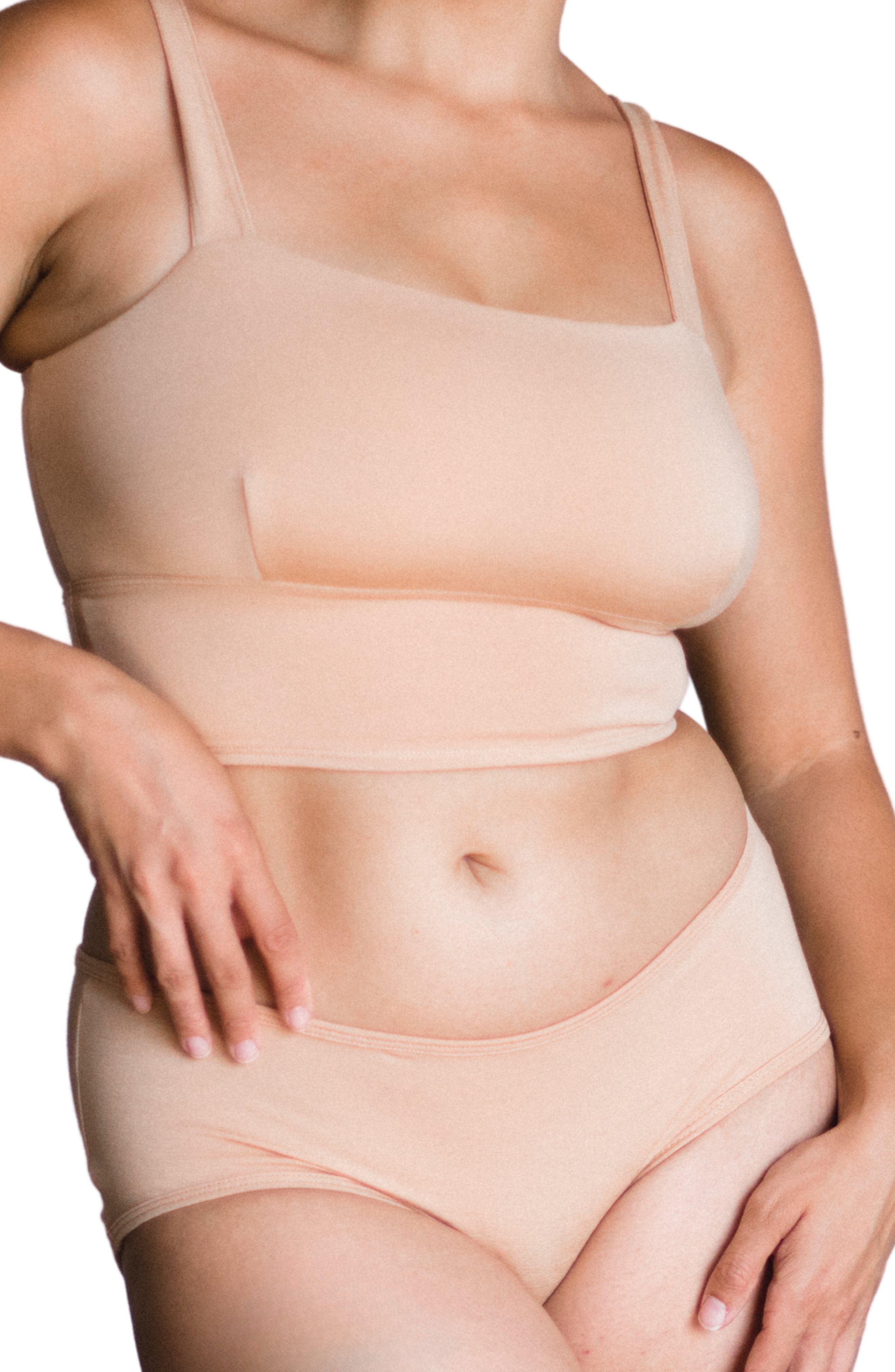 Mid-Rise Ultra Soft Sustainable Briefs, Light Nude / Beige, hi-res image number 0