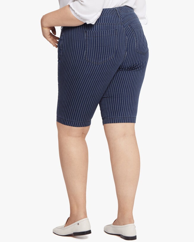 Anya Tailored Bermuda Short, Dark Enzyme / Navy, alternate image number 2