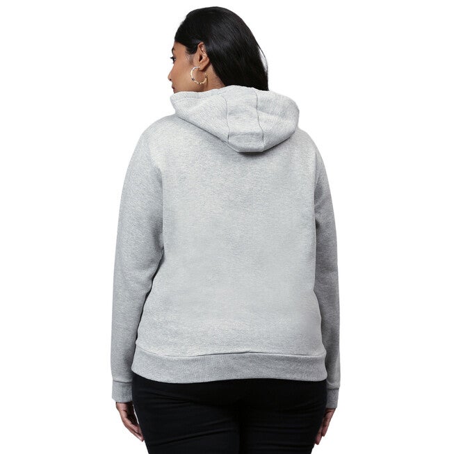 Grey "Slay All Day" Sweatshirt with Hoodie, , alternate image number null