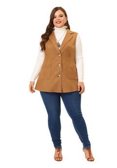 LAPEL SUEDE UTILITY  VEST