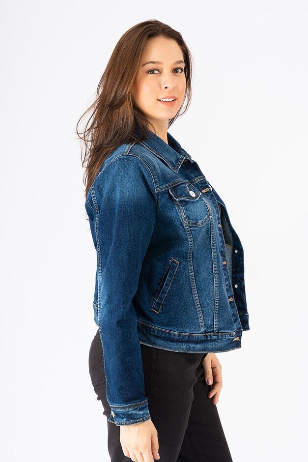 Denim Jacket - Skylar, SKYLAR / Medium Wash, alternate image number 1