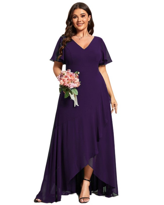 Charming Chiffon Bridesmaid Dress with Lotus Leaf Hemline, , alternate image number 9