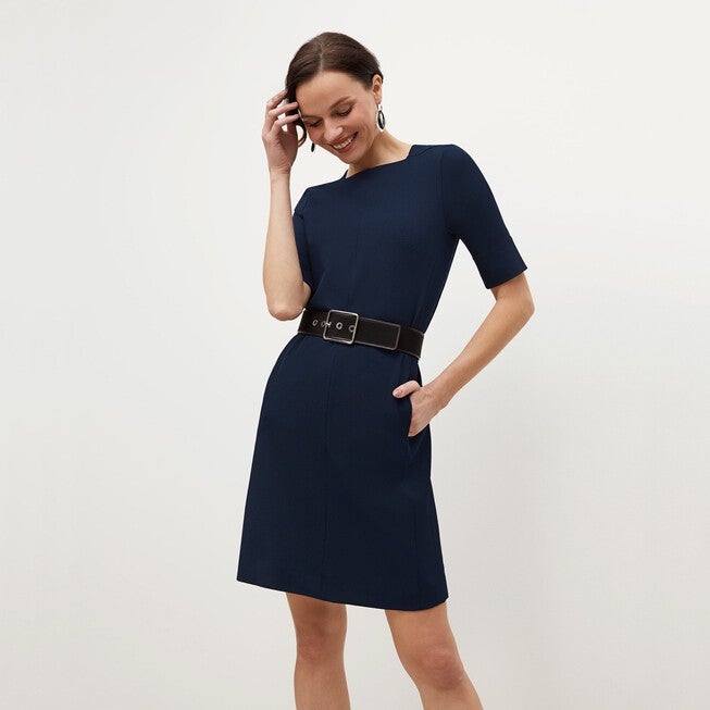 Emily Dress - WonderTex, Galaxy Blue / Purple, alternate image number 4