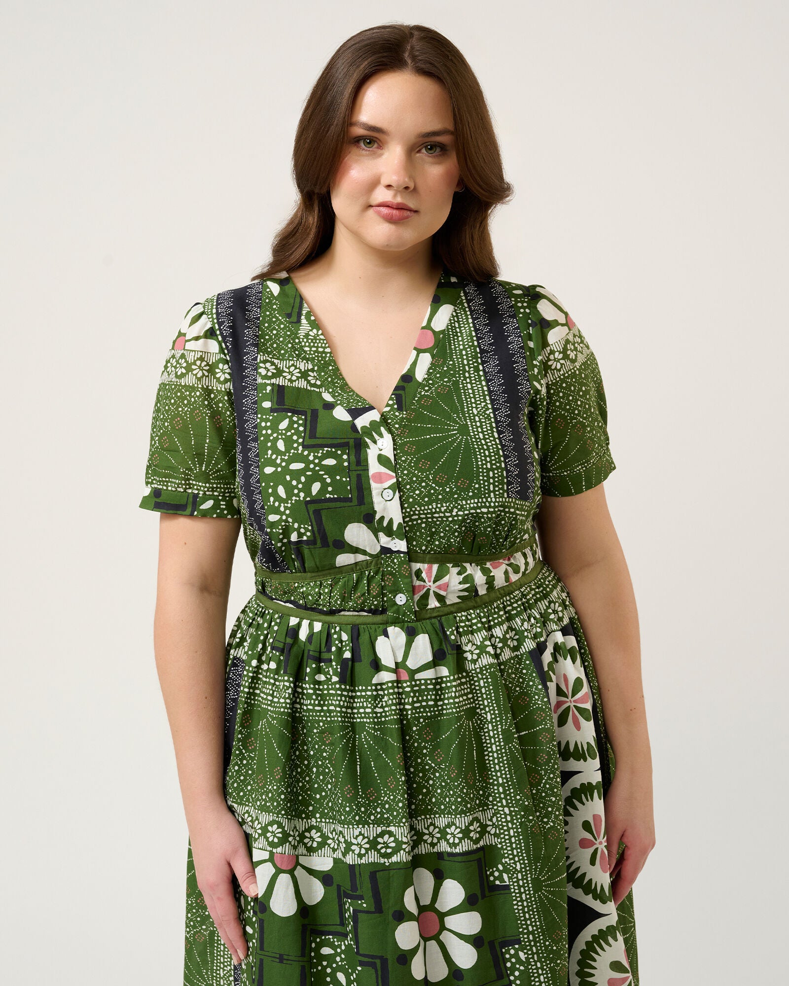 Ethereal Dress, Green Tile / Olive Green, alternate image number 2