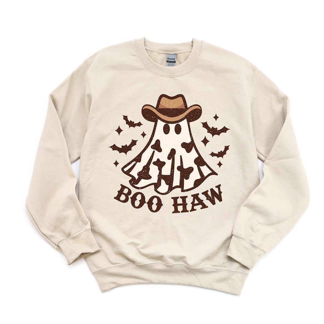 Boo Haw Ghost Graphic Sweatshirt, Dust / Cream, hi-res image number 0