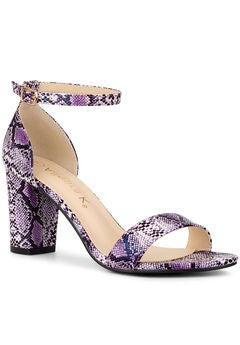 Chunky Heel Ankle Strap Sandals