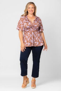 Abby Twist Front Top
