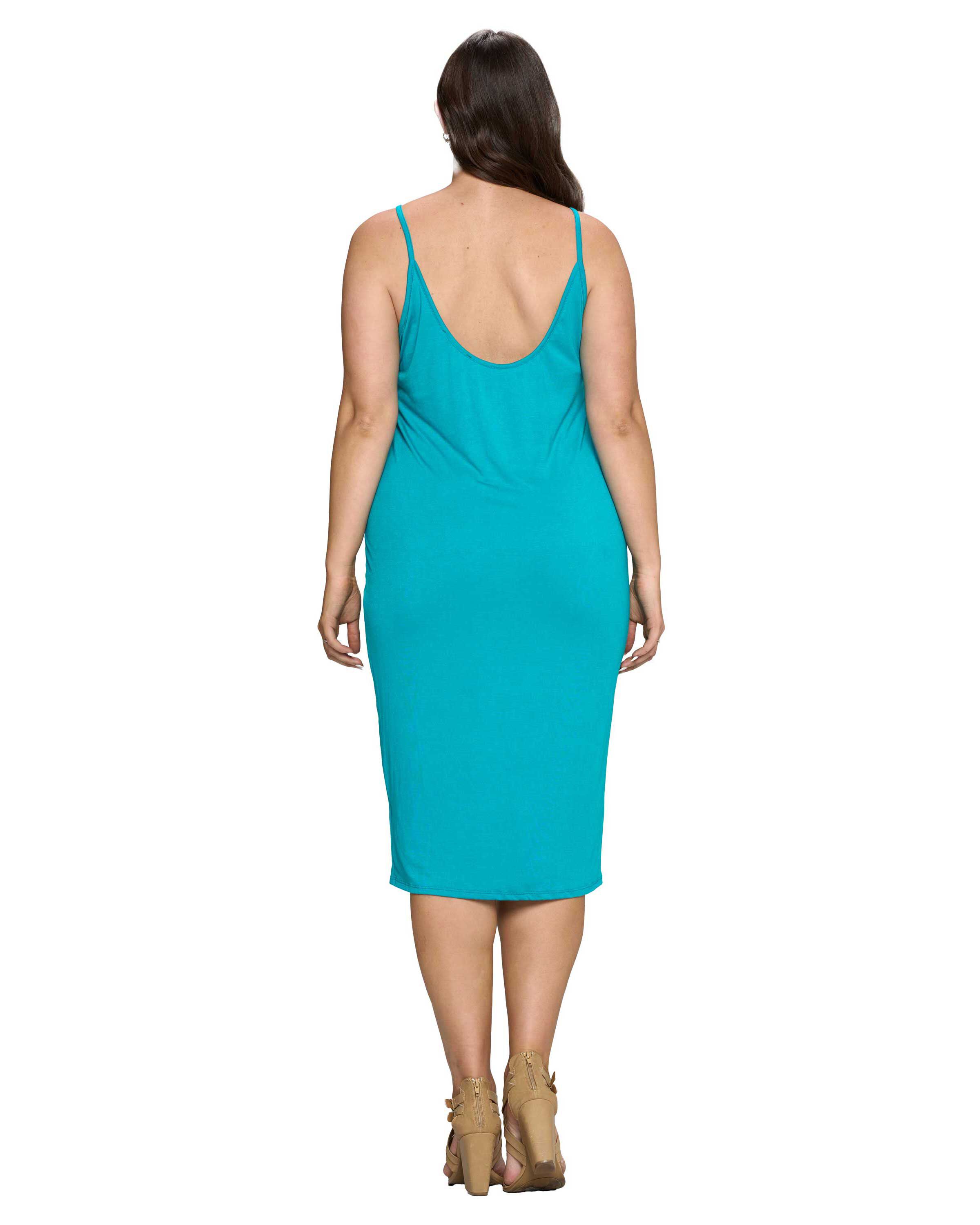DAISY MIDI DRESS, Dark Jade / Turquoise, alternate image number 2