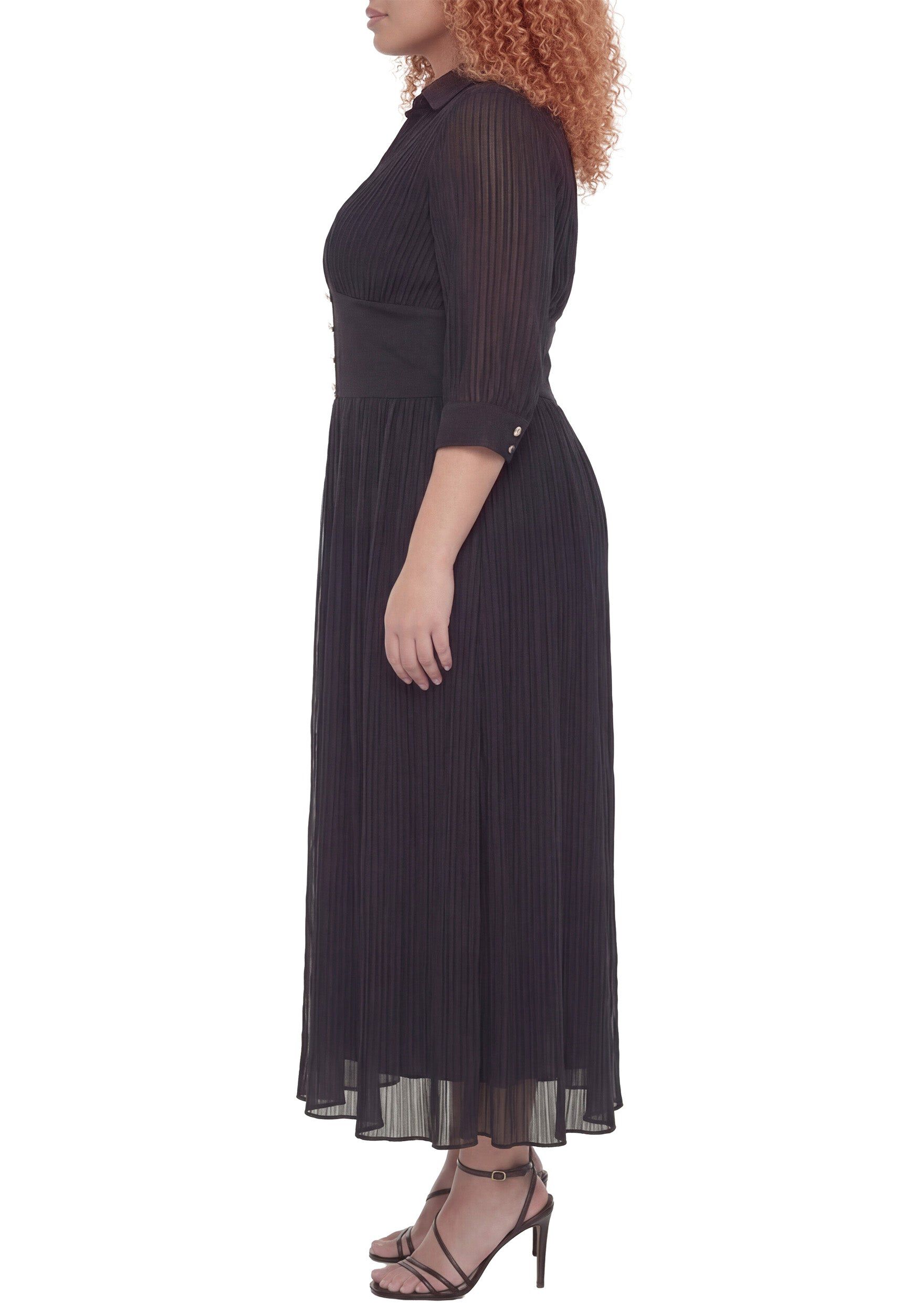 Hazel Dress, Black / Black, alternate image number 2
