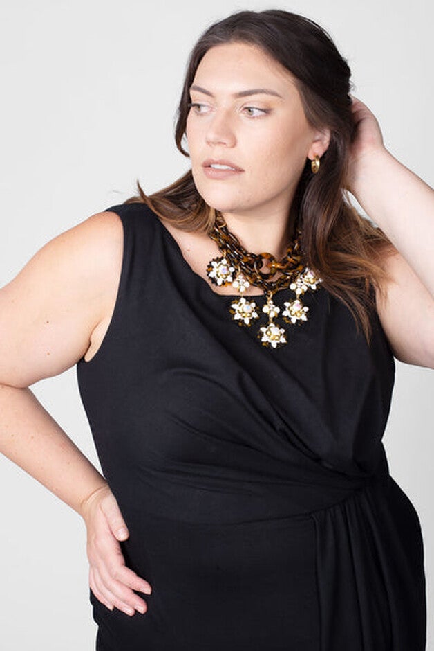 Adele Sheath Dress Black, Black / Black, alternate image number null
