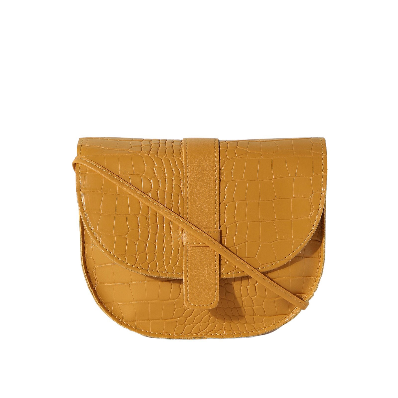 Haute Sauce Women's Croc Curve Sling Bag, Yellow / Yellow, hi-res image number 0