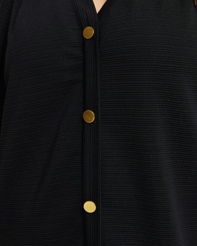 Elissa Knee Length Black Knit Dress, , alternate image number null