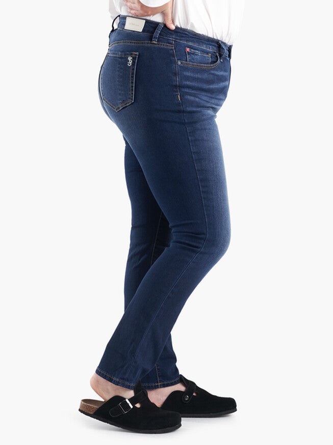 High Rise Straight Leg Jean, GABY / Dark Wash, alternate image number 4