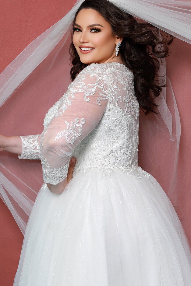 Louisa Wedding Dress, Ivory / Ivory, alternate image number 4