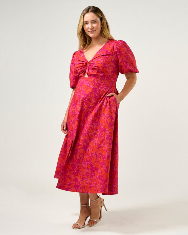 Aura Falls Dress, Winter Berry / Pink, alternate image number 3