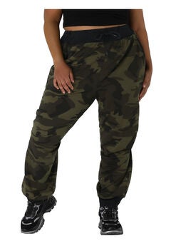 Plus Size Green Joggers