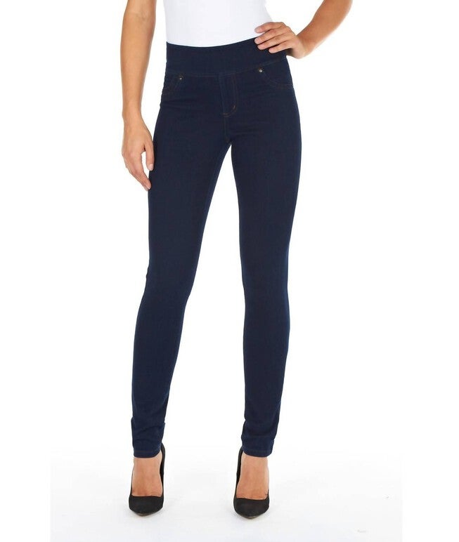 LOVE PULL-ON SLIM JEGGINGS IN INDIGO, Indigo / Light Blue, hi-res image number null