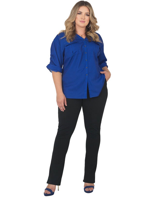 Lola Button-Front Shirt, , alternate image number 5