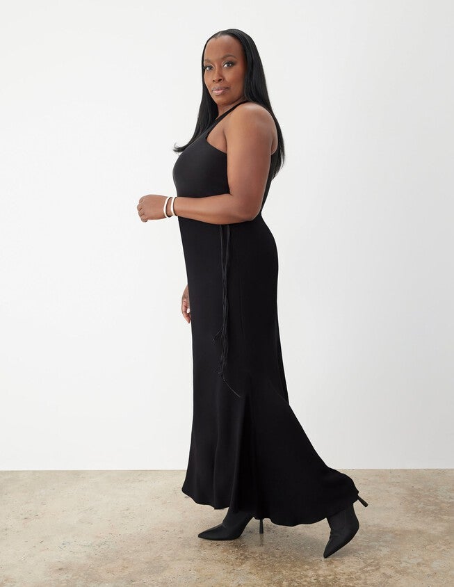 Satin Tulip Skirt, Black Beauty / Black, alternate image number null