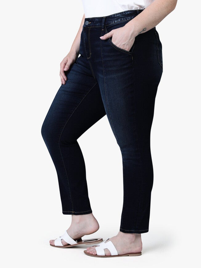 Sadie Pintunck High Rise Ankle Jeans, , alternate image number 3