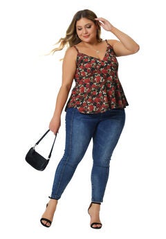 Casual Cami Spaghetti Strap V Neck Sleeveless Top