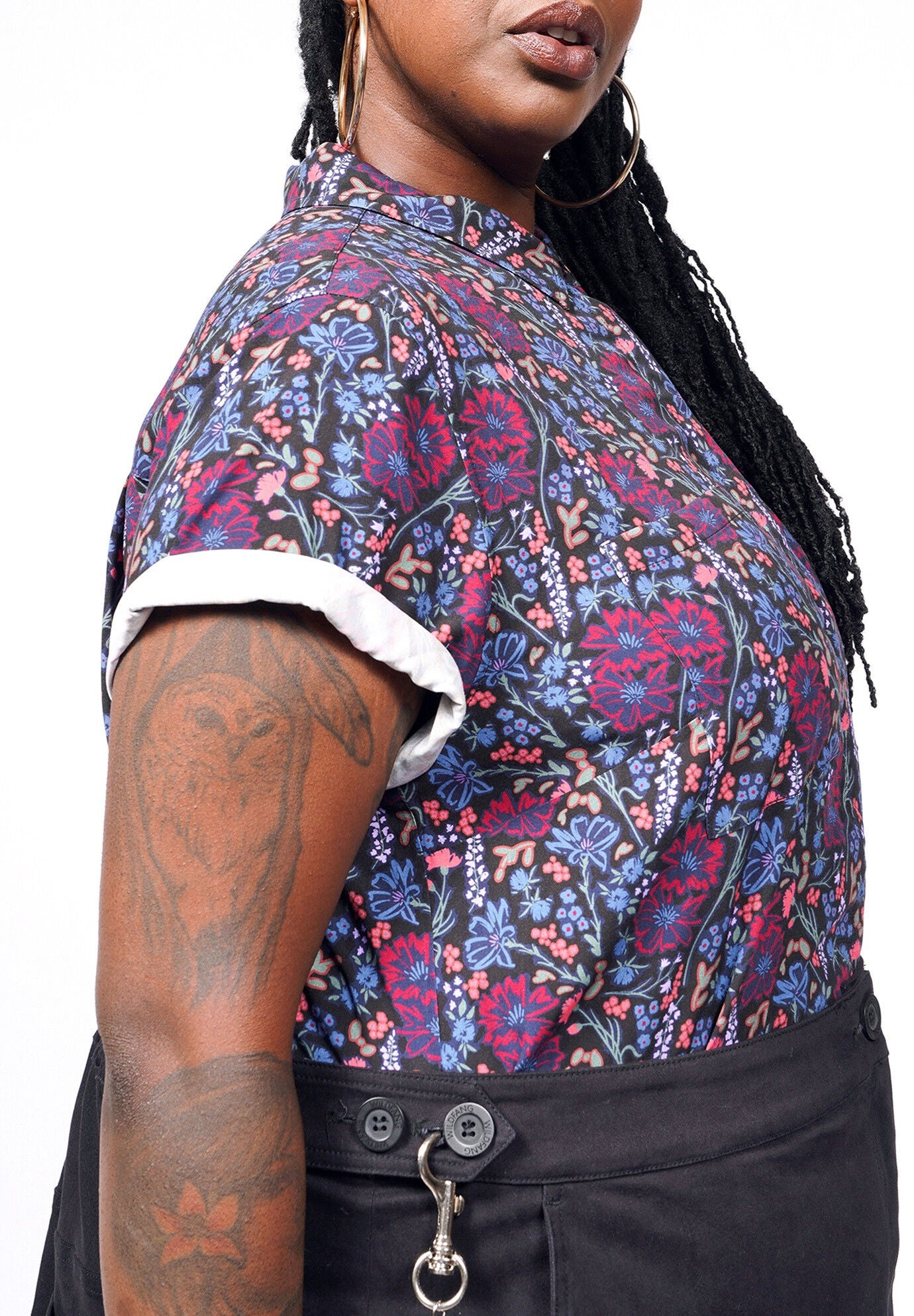 The Empower Button Up, COSMOS BLACK MULTI / Black, alternate image number 1