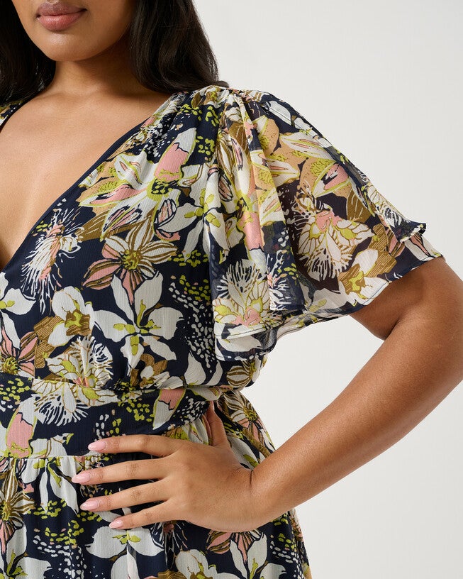 Wilsons Prom Dress, Print / Navy, alternate image number 6