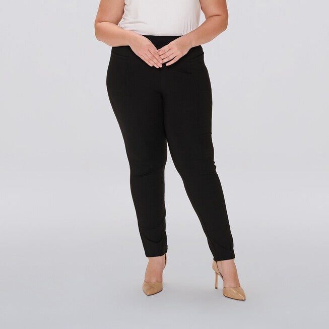 Larissa Perfect Length Trousers Long, Black / Black, hi-res image number 0