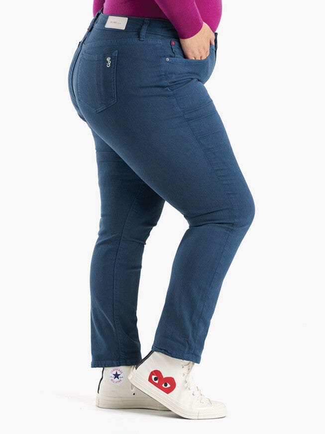 Vivian Mid Rise Slim Jeans, HYDRO / Navy, alternate image number 2