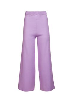 Knit Wide Leg Cropped Pant