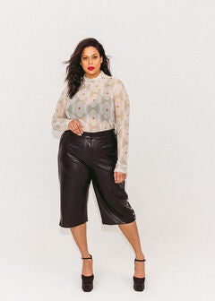 "Leather" Culotte