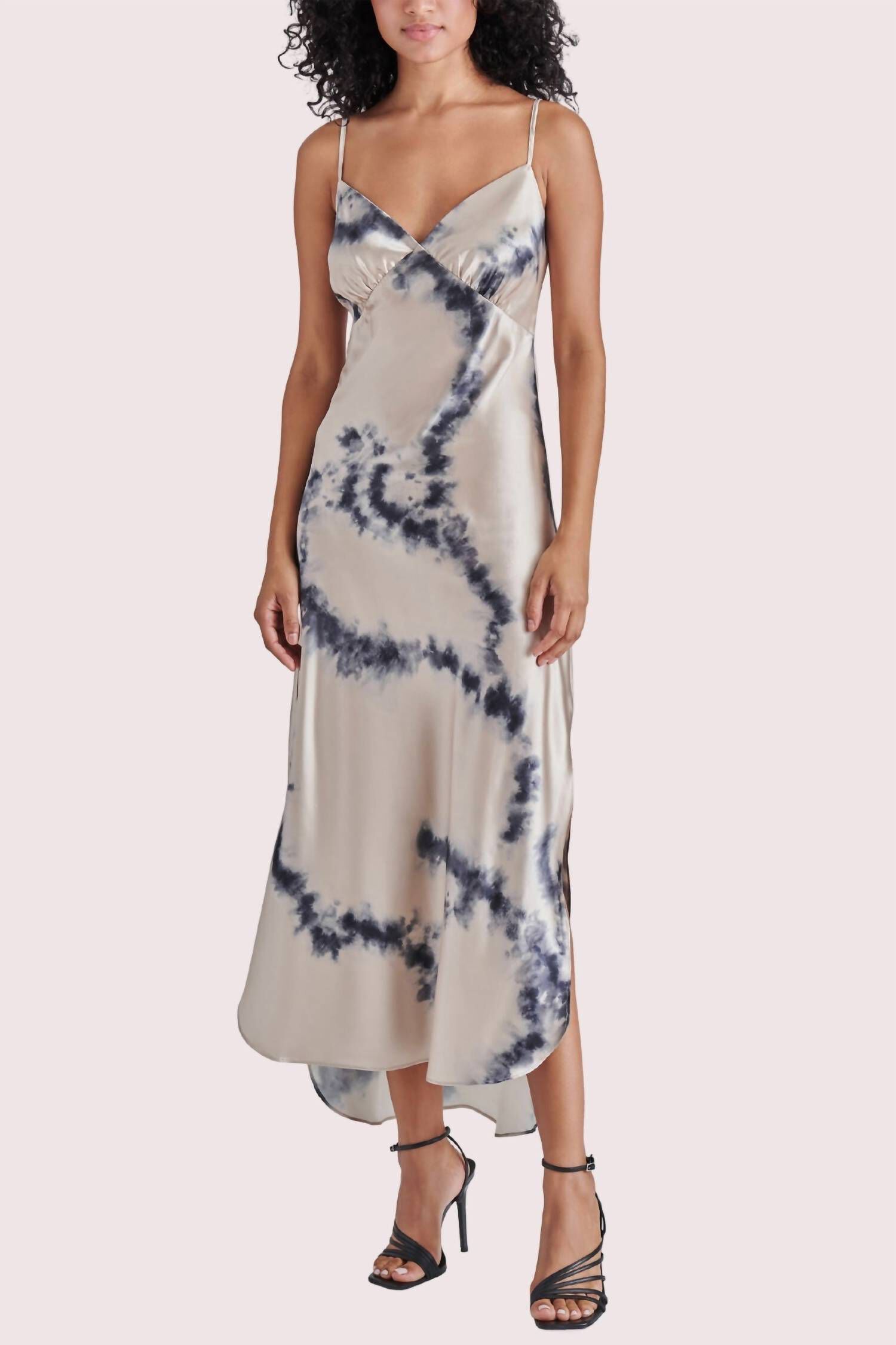LORENZA DRESS IN BLUE, Blue / White, hi-res image number 0