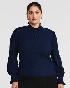 Zinnia Shirred Top